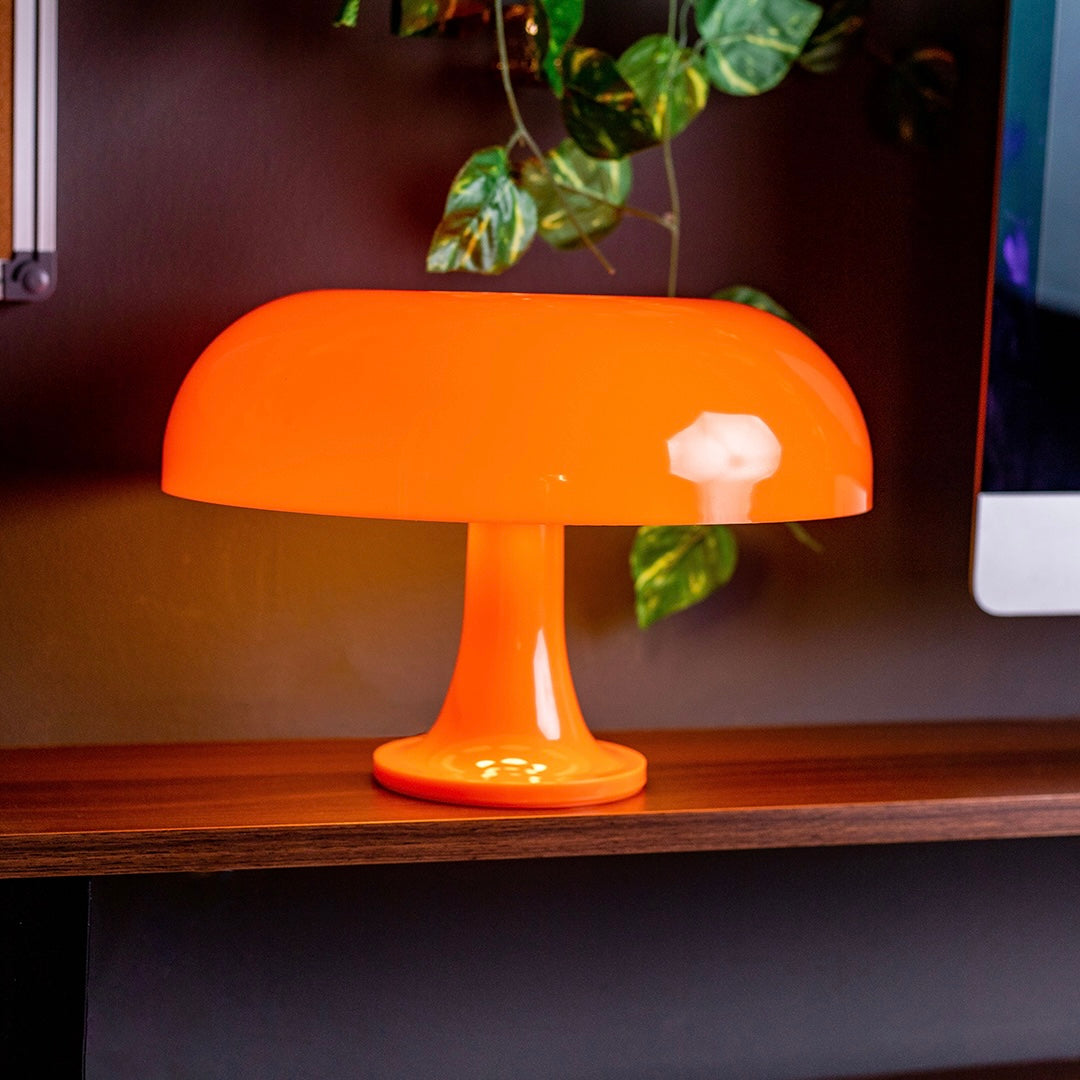 Orange Mushroom Lamp