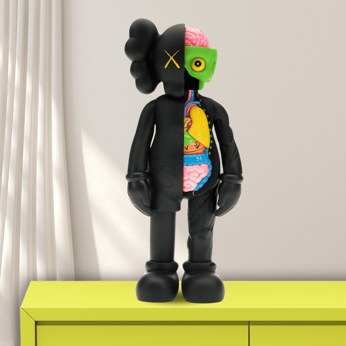 Kaws Companion Flayed Figure - Passing Through Edition - Black