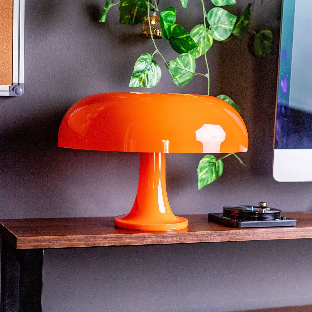 Orange Mushroom Lamp