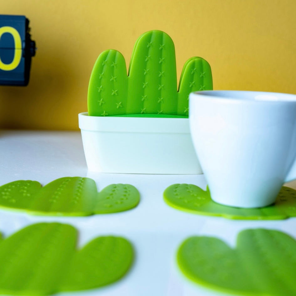 Cactus Flowerpot Coasters