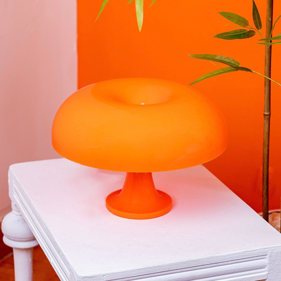 Orange Mushroom Lamp