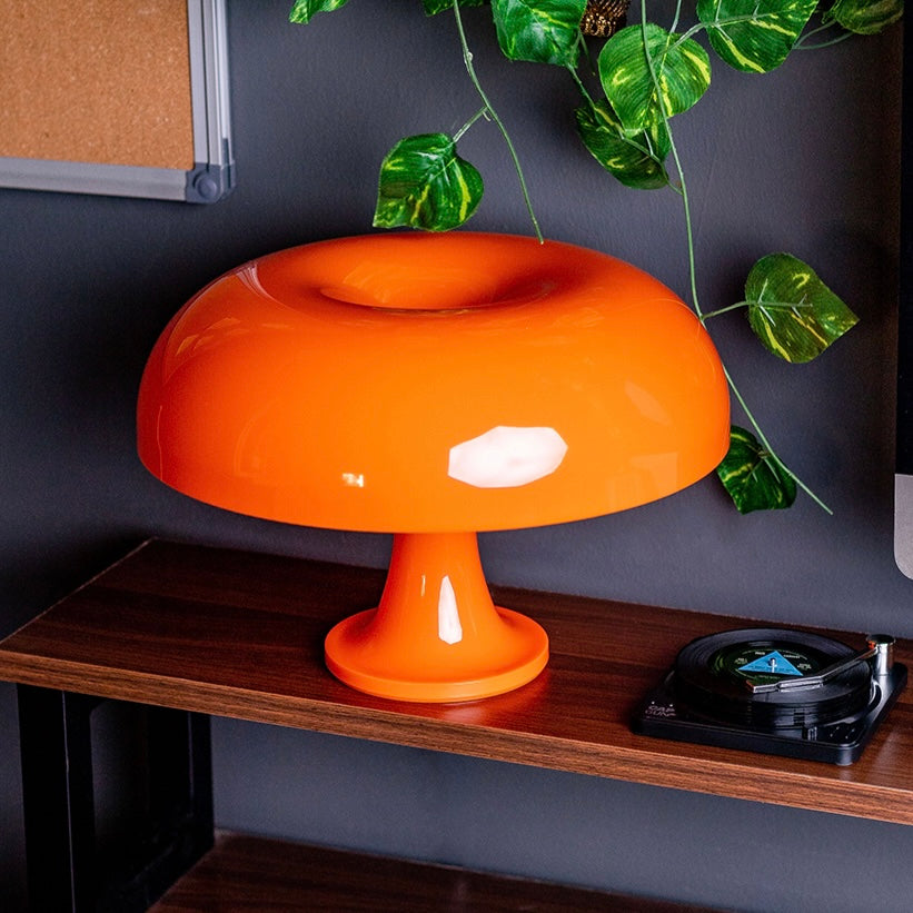 Orange Mushroom Lamp