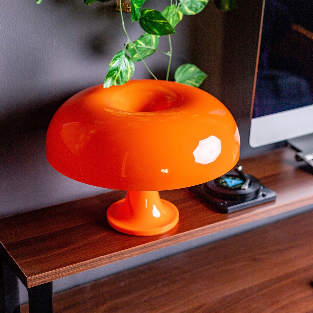 Orange Mushroom Lamp