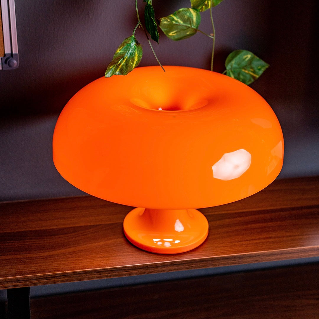 Orange Mushroom Lamp