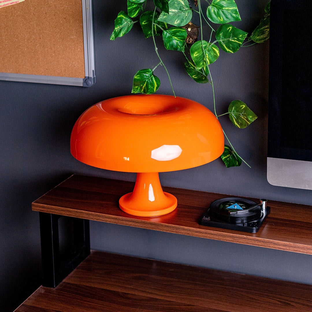 Orange Mushroom Lamp