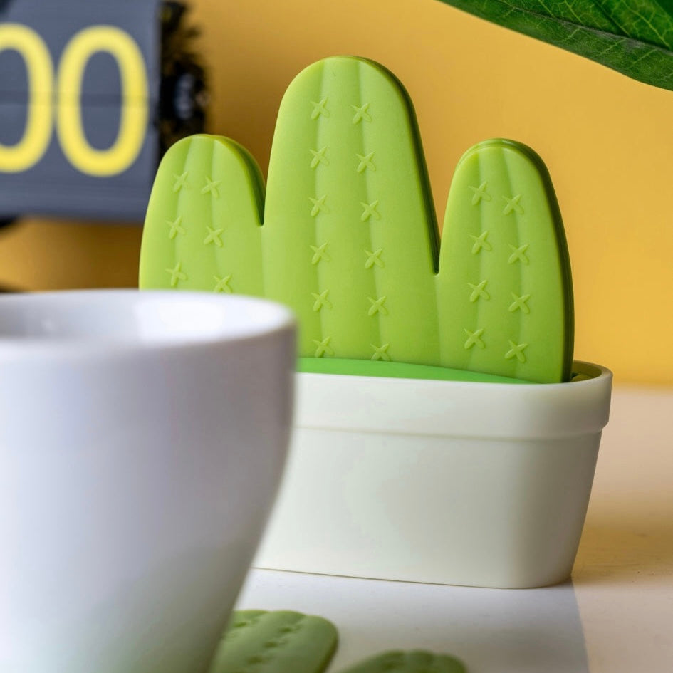 Cactus Flowerpot Coasters