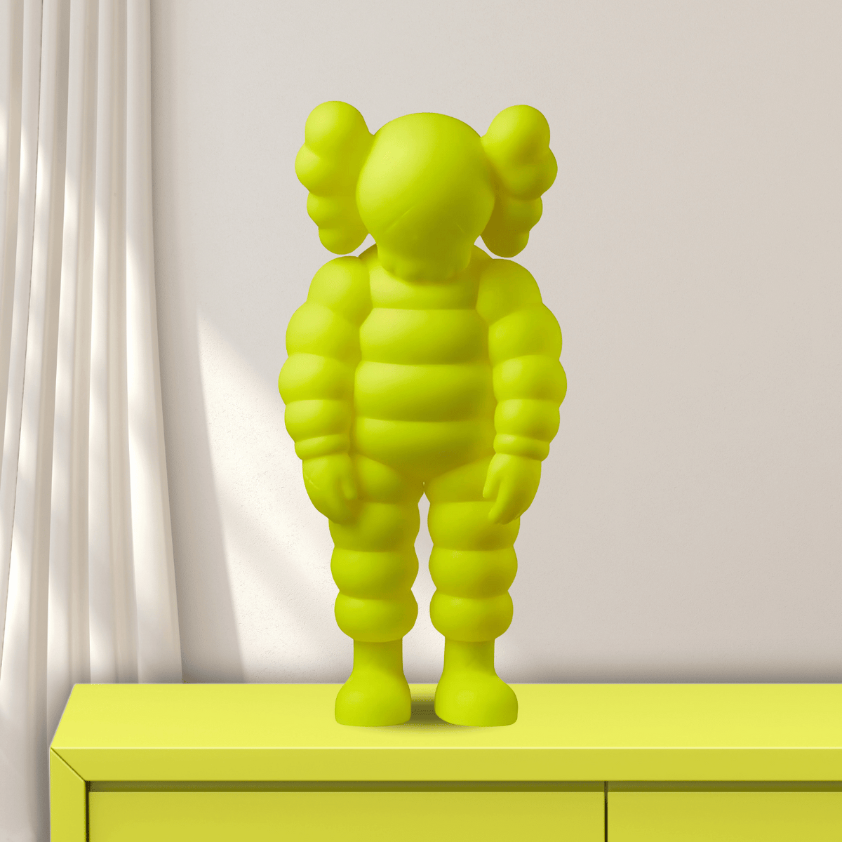 Kaws What Party Figure - Open Edition - Yellow