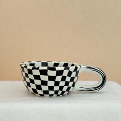 Black Checkers Mug